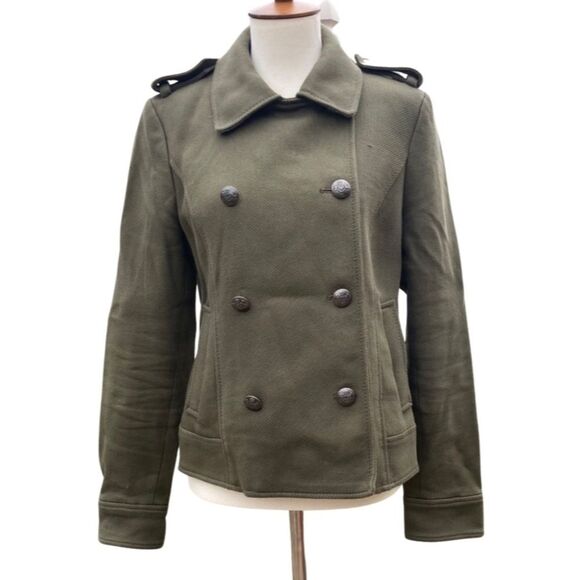 Banana Republic Womens Coat Sz S Army Green‎ Military Style Jacket - Picture 1 of 10